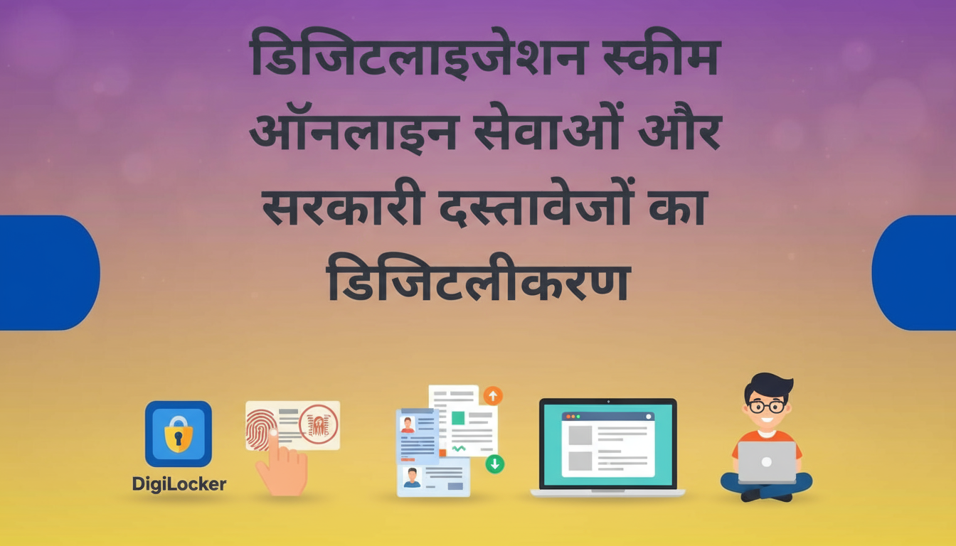 डिजिटलाइजेशन स्कीम ऑनलाइन सेवाओं और सरकारी दस्तावेजों का डिजिटलीकरण (Digitization Scheme)
